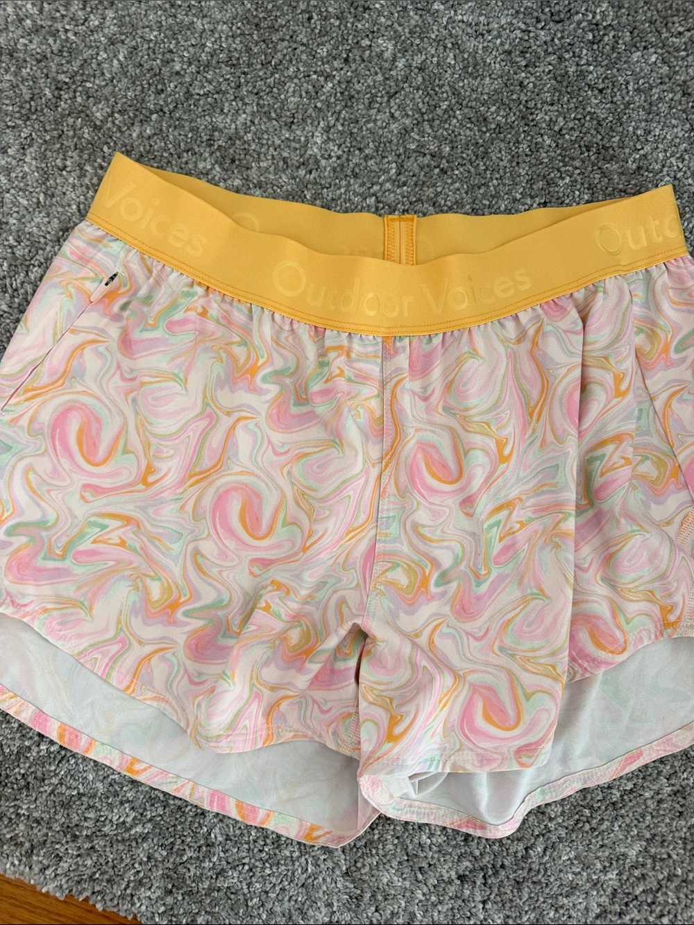 Outdoor Voices lightweight running shorts